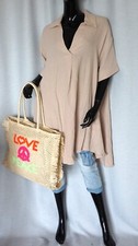 Boho lang tunika bluse - lang,