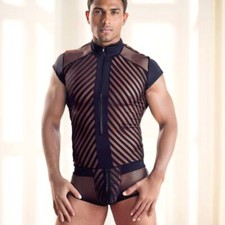 Herren Body Einteiler Netz