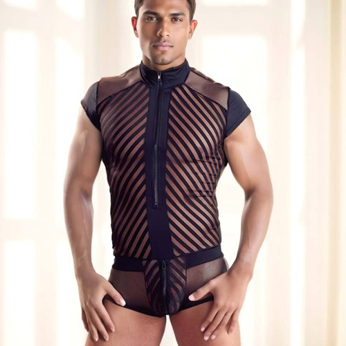 Herren body einteiler - herren, netz
