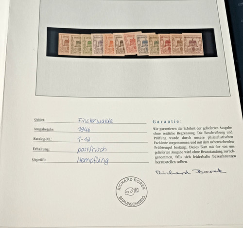 Borek 12x briefmarken - 12x,