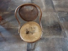 Antik Jugendstil Thonet Drehstuhl um 1900 - 1920  ,Bugholz, Wiener Geflecht