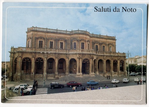 Noto rathaus - ak, (italien),