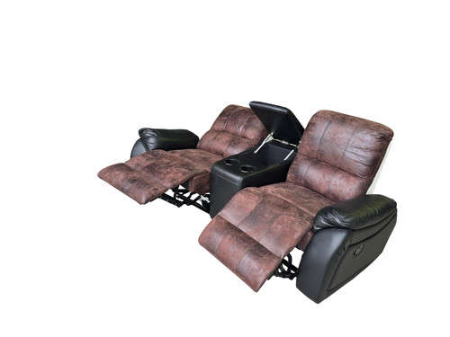 Leder sitzer kinosofa - leder, 2-sitzer