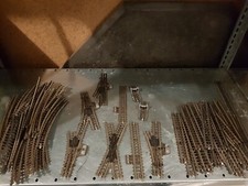 54x Trix H0 Schienen / Weichen