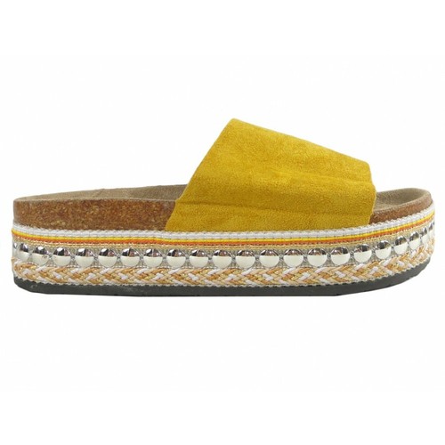 Gelbe frauenschuhe mit - gelbe,