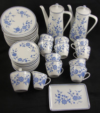 Seltmann Weiden Bayrisch Blau Doris Isolde Kaffeeservice für 10 Personen