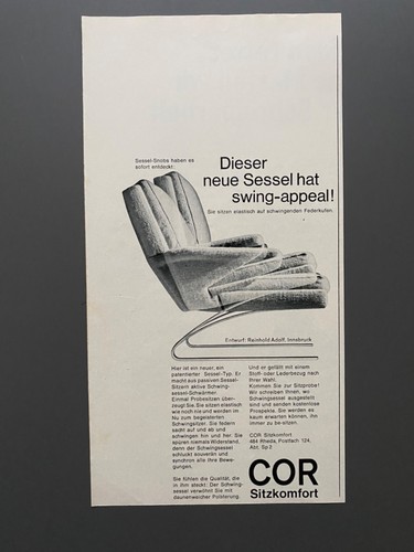 1968 cor sitzkomfort - sitzkomfort, sessel