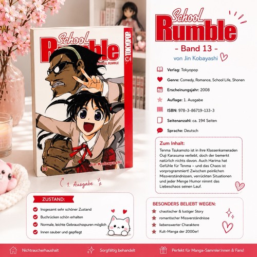 School rumble manga buch - school,
