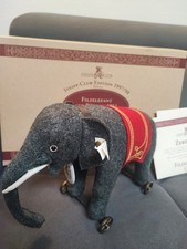 Steiff Elefant Filzelefant Grau 22 Edition 1997 auf Rädern EAN 420115 #02358