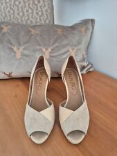 *Di Lauro* Pumps # Peeptoe # nude-beige # 100% Echtleder # Gr. 39 # NEU! NP 209