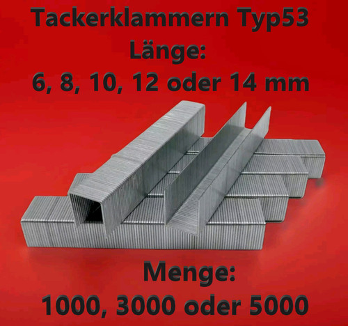 Tackerklammern typ53 länge - typ53, 6