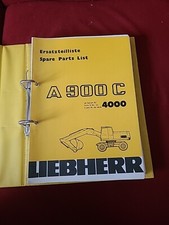 Liebherr Bagger A 900 C A900C Ersatzteilkatalog Ersatzteilliste Ersatzteile A900