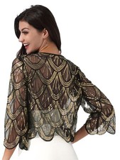 DE Frauen Pailletten Schals