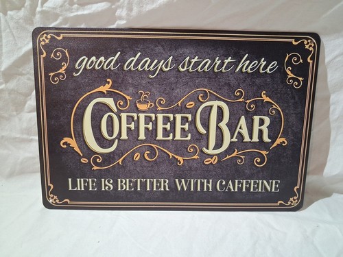 Blechschild coffee bar - coffee,