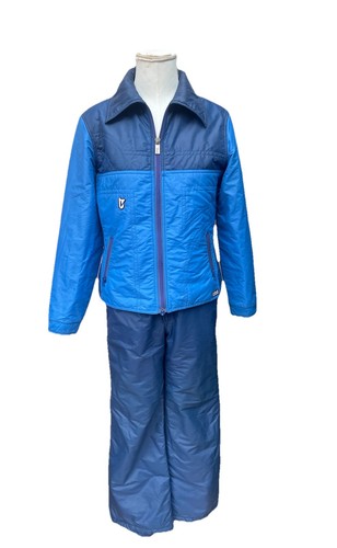 Skianzug blau damen - blau, vintage