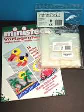 ministeck-Set: 10xSteckplatten + 10xVerbinder + Vorlagenheft