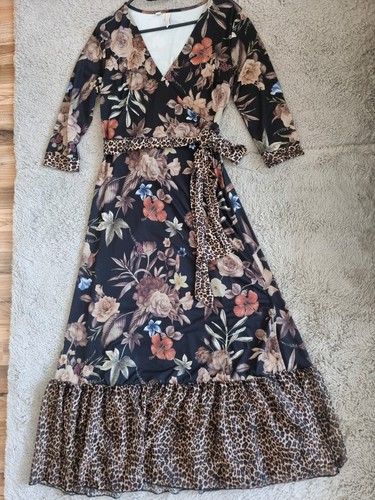 Maxi wickelkleid bunt - wickelkleid, ,