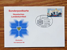 Sonderpostkarte 1989 - Hessisches Landesturnfest - Wiesbaden