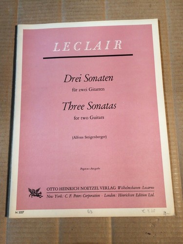 Leclair drei sonaten - drei,