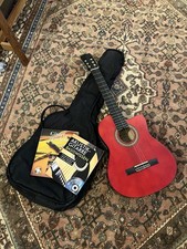 Akustik-Gitarren Set - Rote