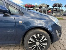Opel Corsa D original Kotflügel rechts Z22A Ozeanblau BJ11