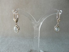 Ohrhänger mit Aquamarin, weiß-Gold 10k, L. 25mm, €199,- jetzt 149,-