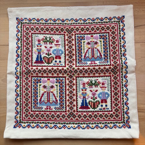 Kissenbezug 40x40 kreuzstich - kissenbezug,