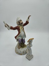 Porzellan Affe Dirigent Porzellan Figur