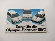 Telefonkarte 12DM Testen Sie die Olympia-Flotte von SEAT Olympia 1992