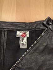 Ledapol Echtleder Minirock mit Zip GR. M