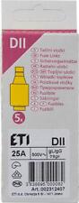 ETI Diazed-Sicherungseinsatz DII 25 A 1 Pack 5 Stück