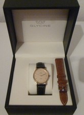 Rarität: Luxus Glycine Swiss Master Gold Handaufzug Swiss Made -Box -NOS/Neu !