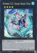 YuGiOh Number C32: Shark Drake Veiss MP23-EN279 Super Rare Englisch Neu 1st