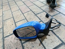 VW Polo 6N2 Seitenspiegel Außenspiegel Links Elektrisch Surfblau LA5C asphärisch