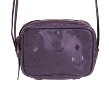 MCM Designer Tasche Mini Umhängetasche schwarz Monogramm Vintage 80er  B452