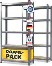 Schwerlastregal Lakota -Steckregal Lagerregal leichte schnelle Montage | 2er-Set