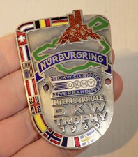 PLAKETTE int. DKW-TROPHY Nürburgring 1960 DKWV Club Verband SILBERWERTUNG DR23