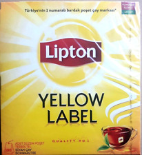 100 Lipton Teebeutel Schwarztee Yellow Label Tee Schwarz Ceylon Qualität Nr. 1