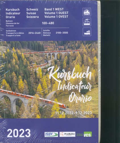Kursbuch schweiz 2023 - schweiz,