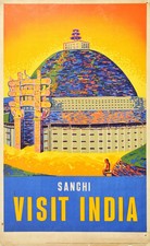 Reiseposter Indien Sanchi