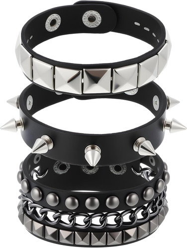Punk besetztes armband gothic - besetztes,