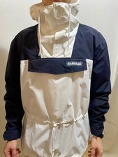 Napapijri Windbreaker Herren blau/weiß mit Kapuze Größe M