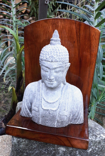 22cm stone look buddha - 22cm,
