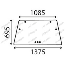 Frontscheibe für Deutz-Fahr DX4.10 DX4.30 DX4.50 DX4.70 DX6.05 DX6.10 DX6.30 DX