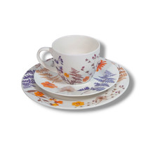 Kaffeeservice Wildblumen 12 tlg. 4 Teller 4 untertassen 4 Tassen Weltbild