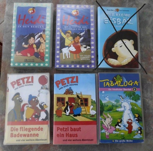 Vhs kassetten kinderfilme - ,