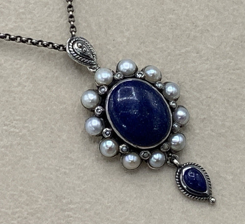 Anhänger lapislazuli perle - , &