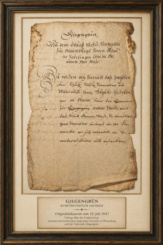 Original urkunde 1647 - urkunde,