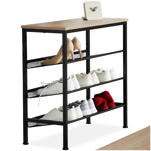Schuhregal aus holz - +, metall