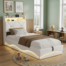 Polsterbett 90x200cm mit LED